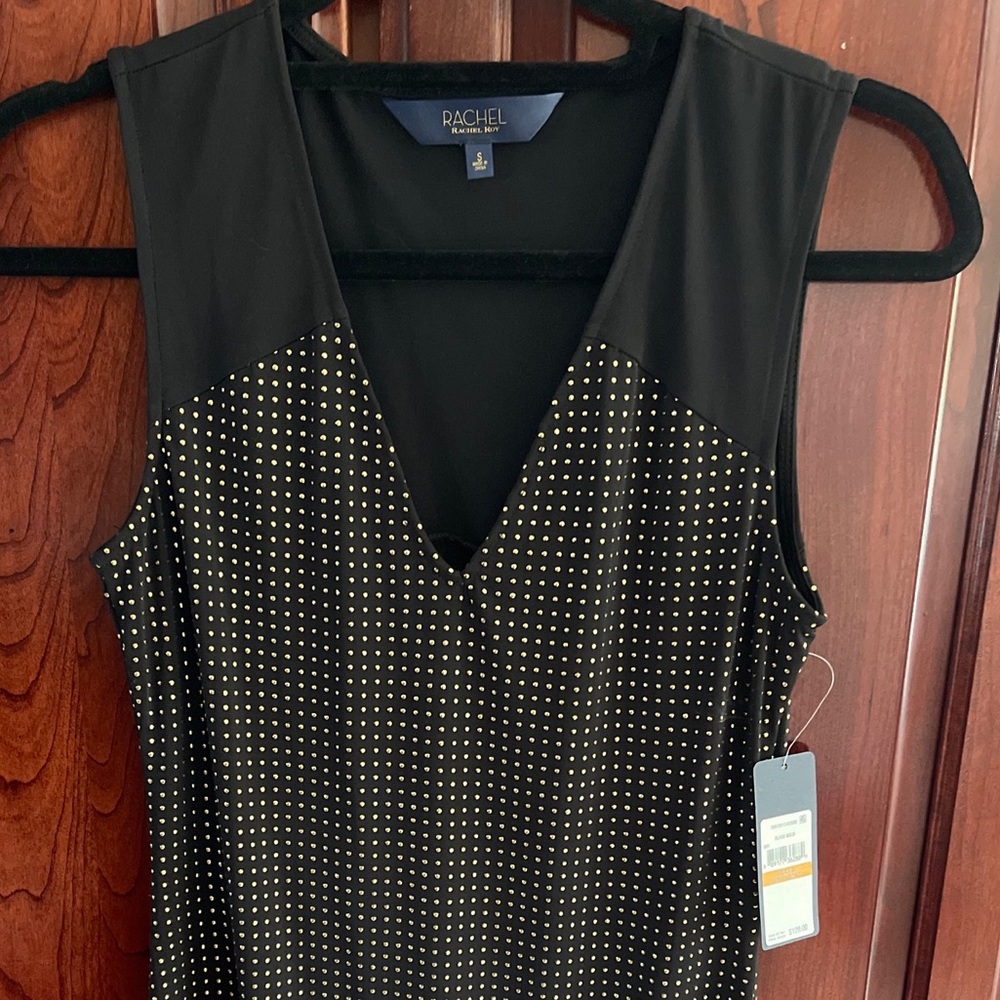 Rachel Rachel Roy black and gold dress